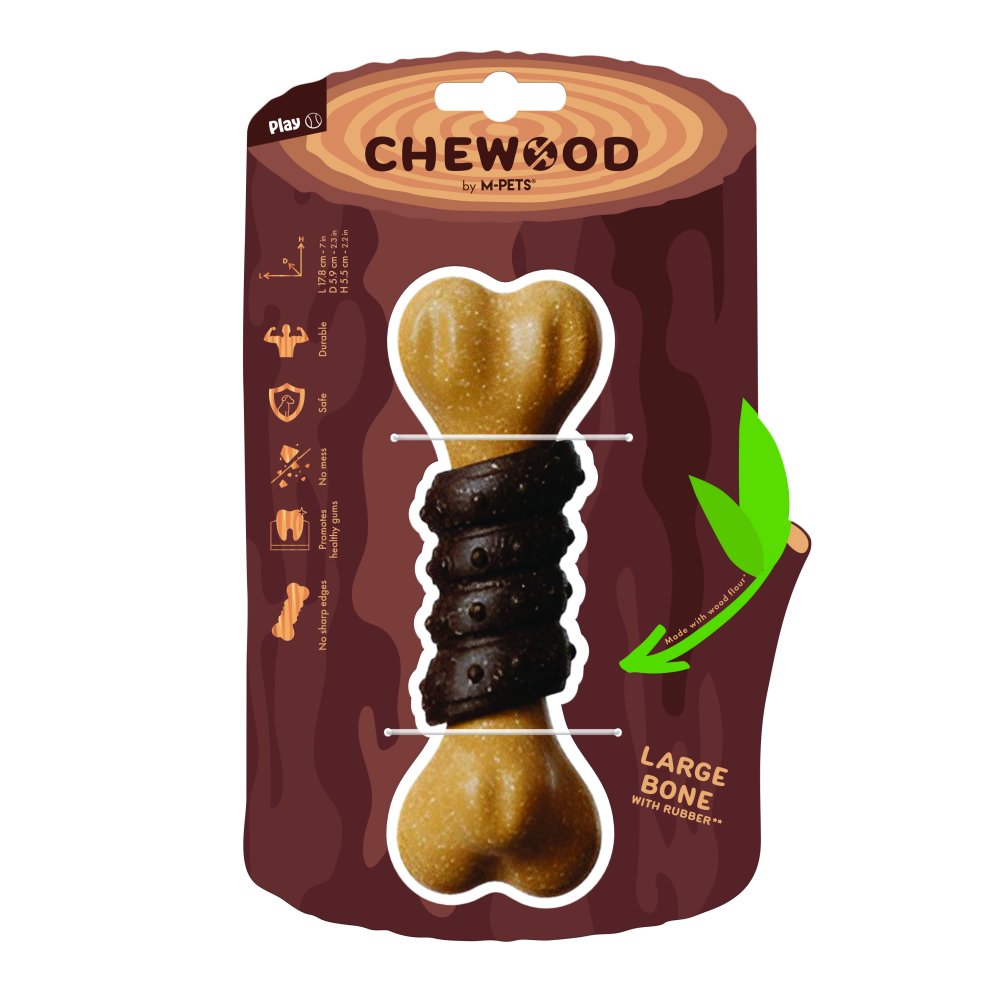 עצם CHEWOOD L עם גומי