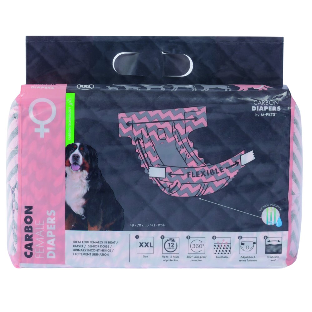 חיתול קרבון נקבה XXL באריזה 15 יח