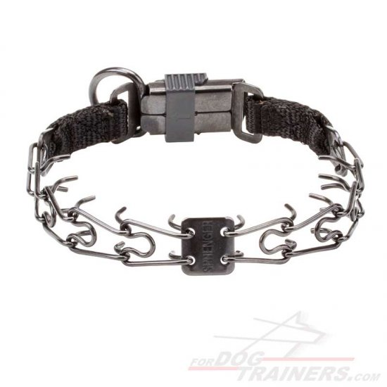 50037 (57) 2.25 mm Black Stainless Steel Pinch Collar